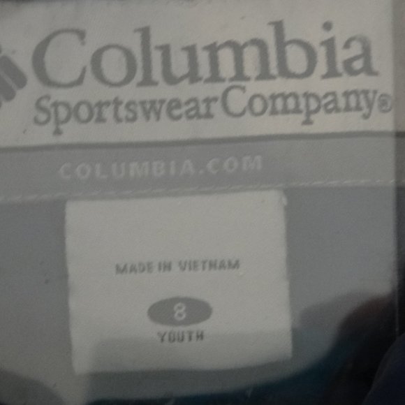 COLUMBIA VERTEX YOUTH SIZE 8 JACKET BLUE AND TWO TONE GREY - Picture 2 of 5